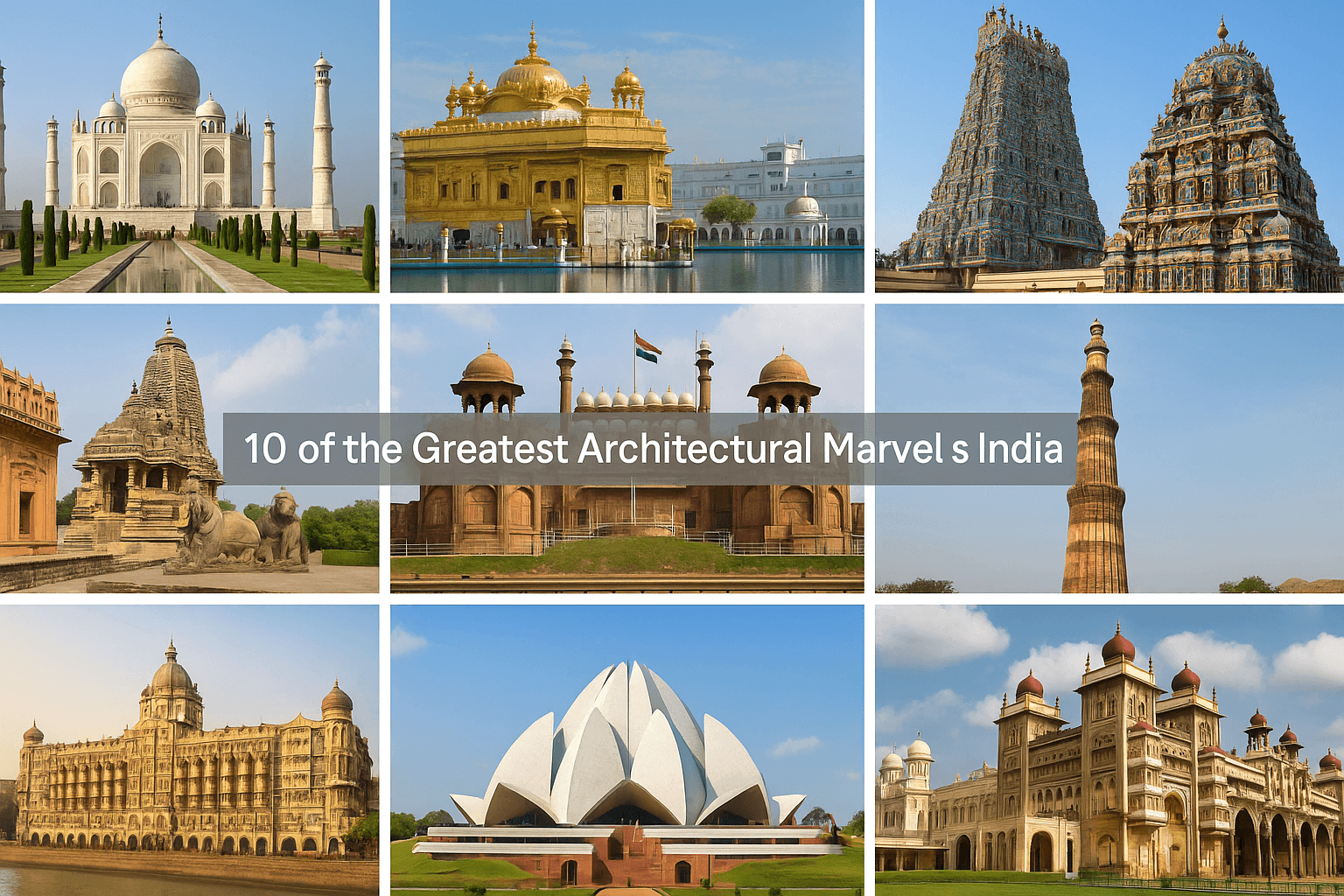 10 of the Greatest Architectural Marvels of India