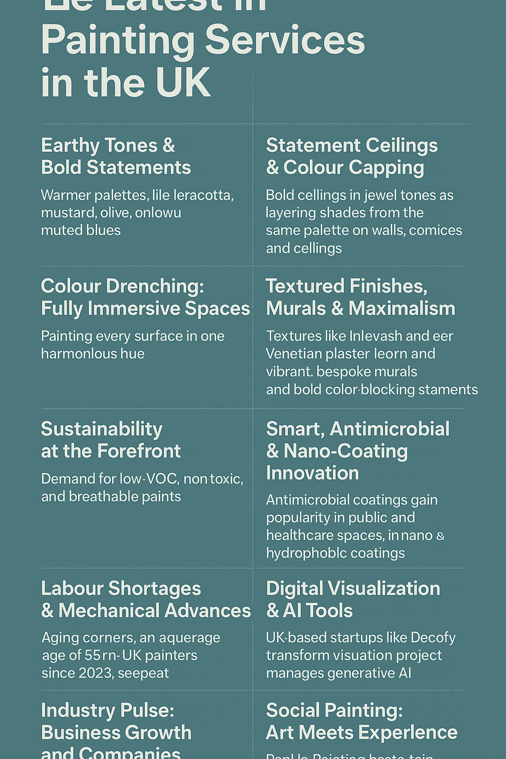 The Latest in Painting Services in the UK